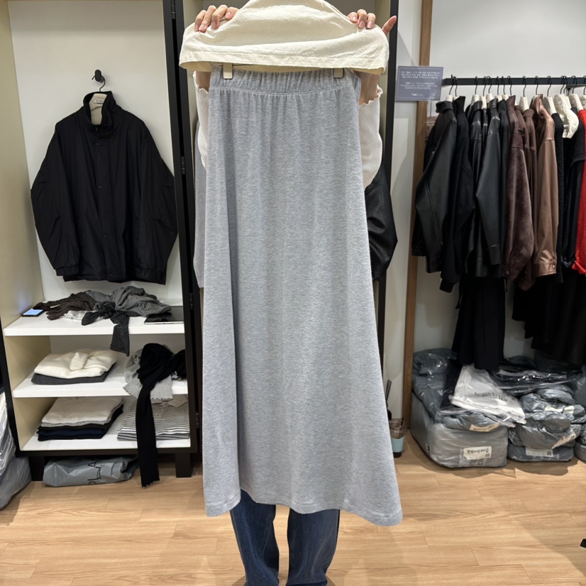 MUYBIEN東大門㊣直郵女裝新品休閑職業25秋冬熱賣時尚人氣長裙MUYBIEN長裙圖色1