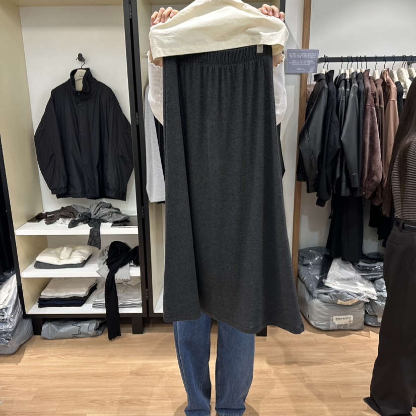 MUYBIEN東大門㊣直郵女裝新品休閑職業25秋冬熱賣時尚人氣長裙MUYBIEN長裙圖色2深灰色