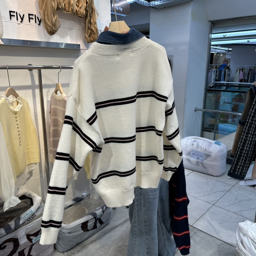 FLY FLY韓國代購㊣女裝新品職業休閑真品25秋冬人氣針織衫FLY FLY針織衫