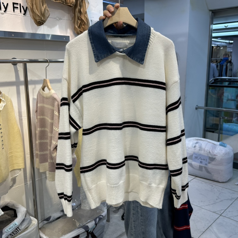 FLY FLY韓國代購㊣女裝新品職業休閑真品25秋冬人氣針織衫FLY FLY針織衫圖色1