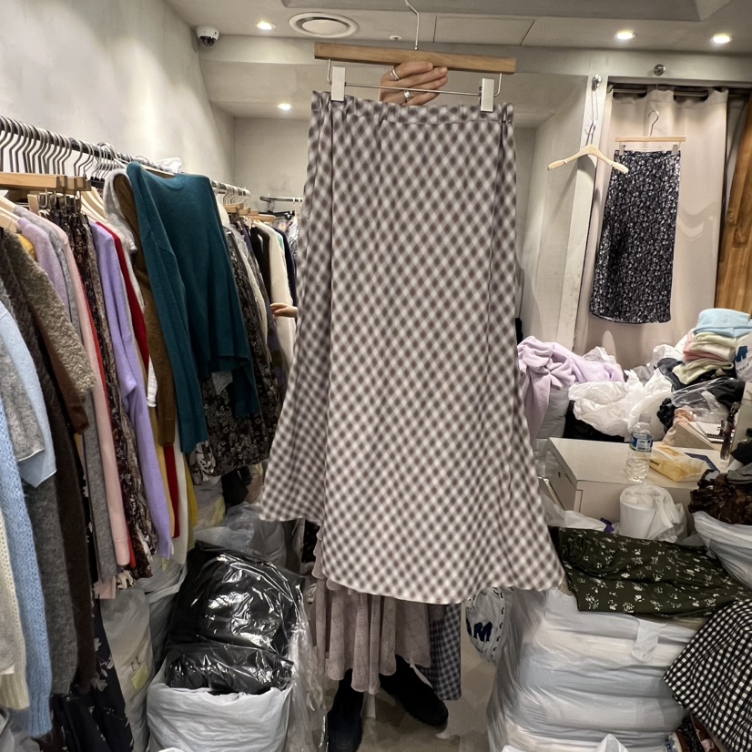 LOGROAD韓國直郵㊣女士新品熱賣人氣時尚休閑推薦半身裙中短裙LOG ROAD半身裙/中短裙
