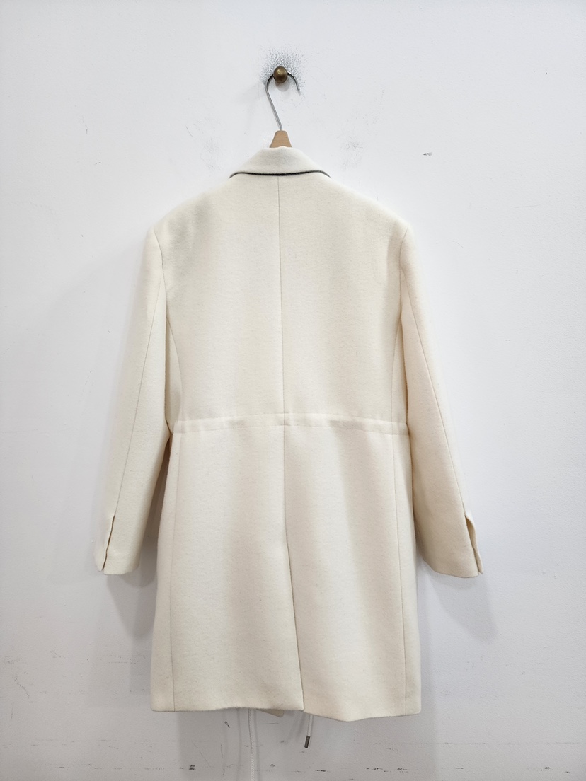 LE MIU東大門㊣直郵女裝新品時尚休閑25秋冬中長款大衣腰帶LE_MIU中長款大衣