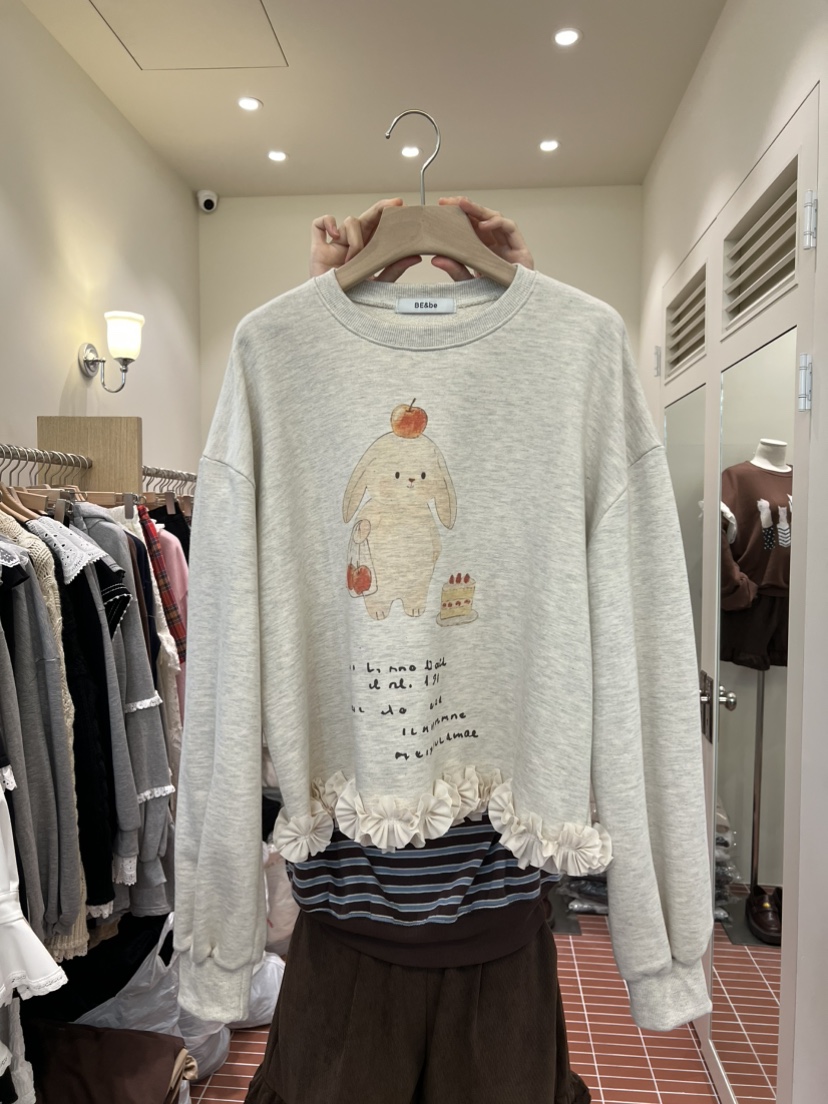 BE&amp;BE東大門㊣代購女裝新品休閑25秋冬職業推薦時尚衛衣BE&be衛衣圖色1