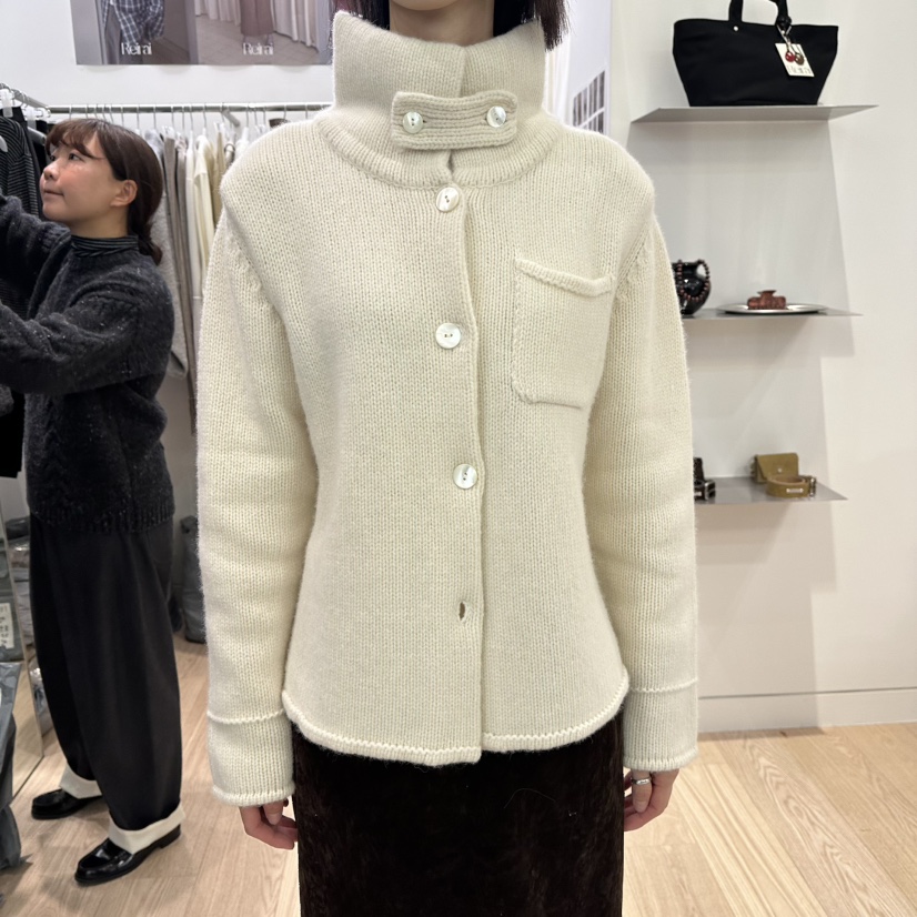 REIRAI東大門㊣直郵女裝新款真品時尚25秋冬夾克羊毛高領開衫Reirai夾克圖色1