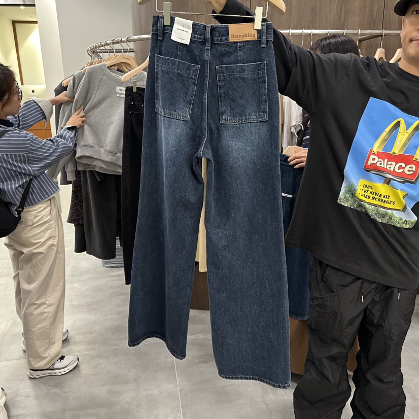 URBANSTORY/REMAKING東大門㊣代購女士新品職業休閑牛仔褲Remaking/URBANSTORY牛仔褲