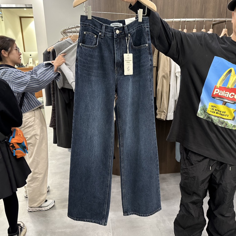 URBANSTORY/REMAKING東大門㊣代購女士新品職業休閑牛仔褲Remaking/URBANSTORY牛仔褲圖色1