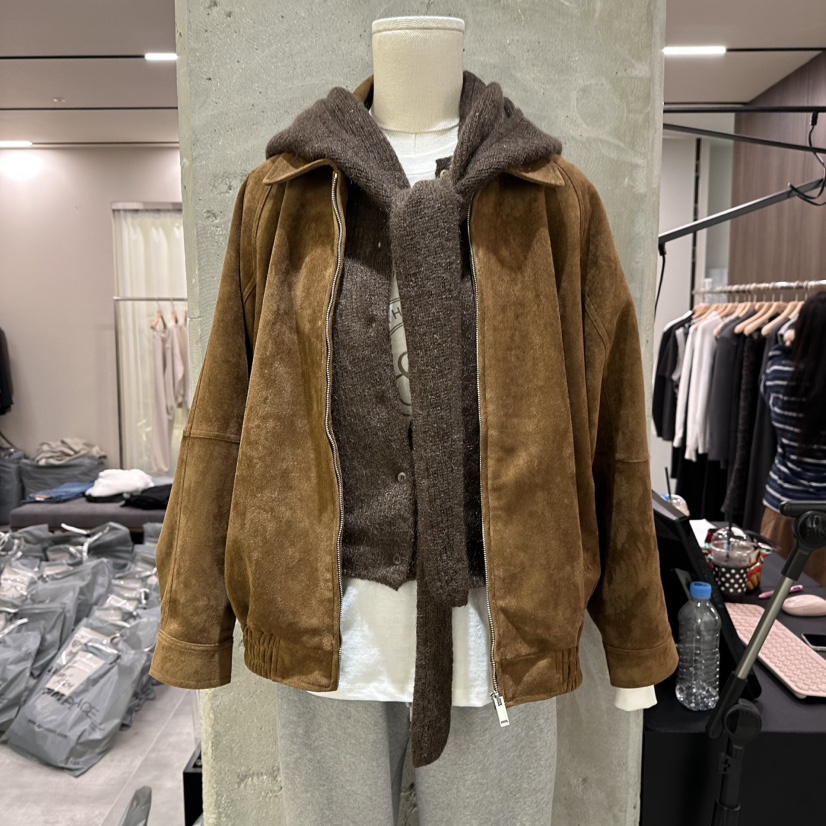 URBANSTORY/REMAKING東大門㊣直郵女裝新品人氣帽子馬海毛披肩連帽Remaking/URBANSTORY帽子圖色3