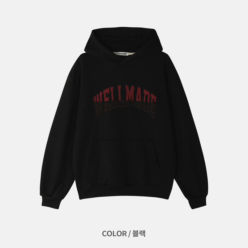 CHAMP韓國代購㊣女裝新品25秋冬人氣熱賣真品職業休閑時尚衛衣CHAMP衛衣圖色2