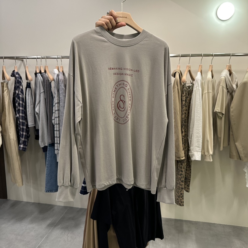 URBANSTORY/REMAKING東大門㊣代購女裝新品職業時尚長袖T恤Remaking/URBANSTORY長袖T恤圖色1