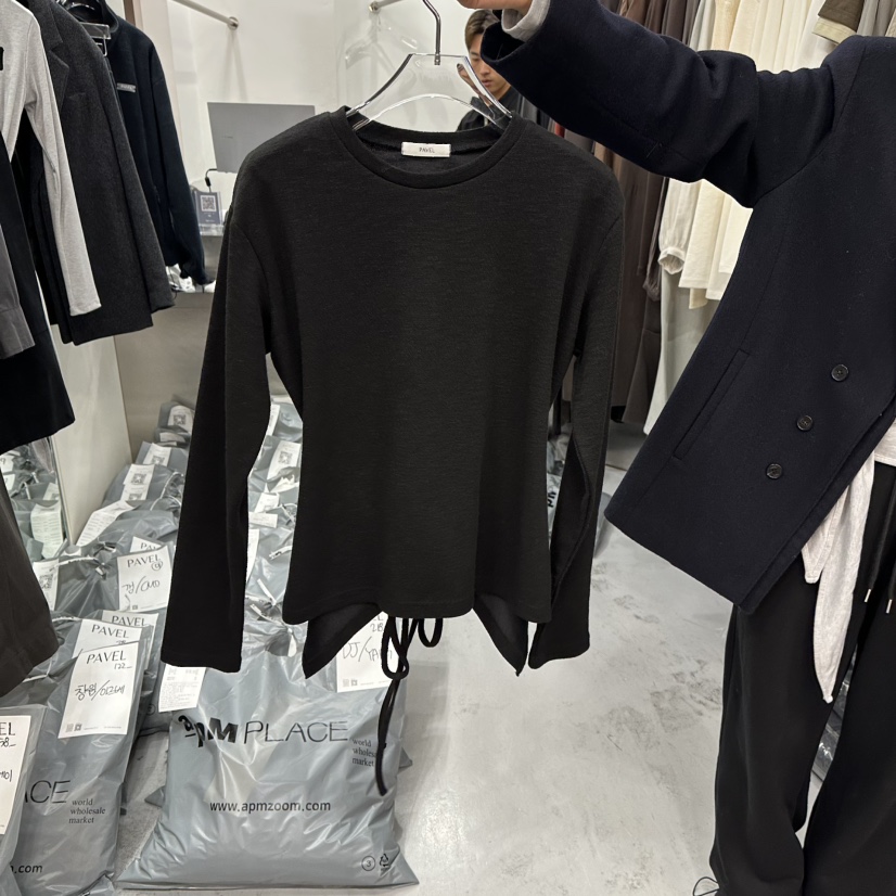 PAVEL東大門㊣代購女士新款真品25秋冬職業時尚熱賣長袖T恤PAVEL長袖T恤圖色3