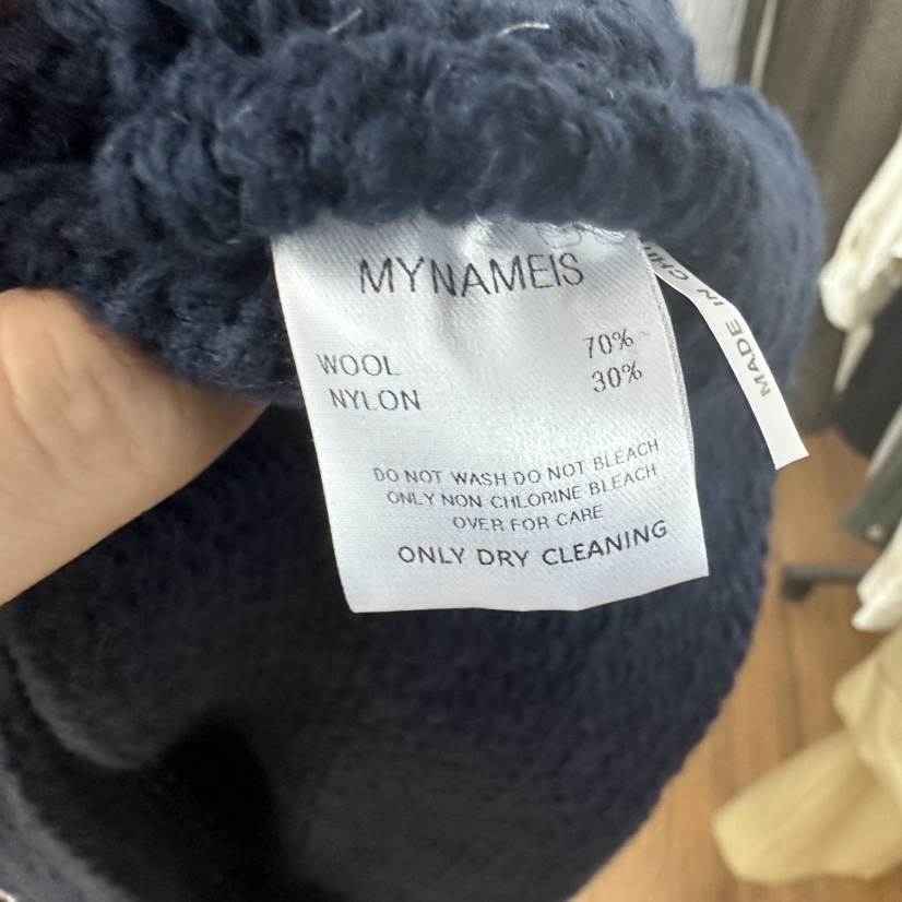 MYNAMEIS東大門㊣直郵女裝新款休閑職業時尚衛衣連帽衫手工MYNAMEIS衛衣