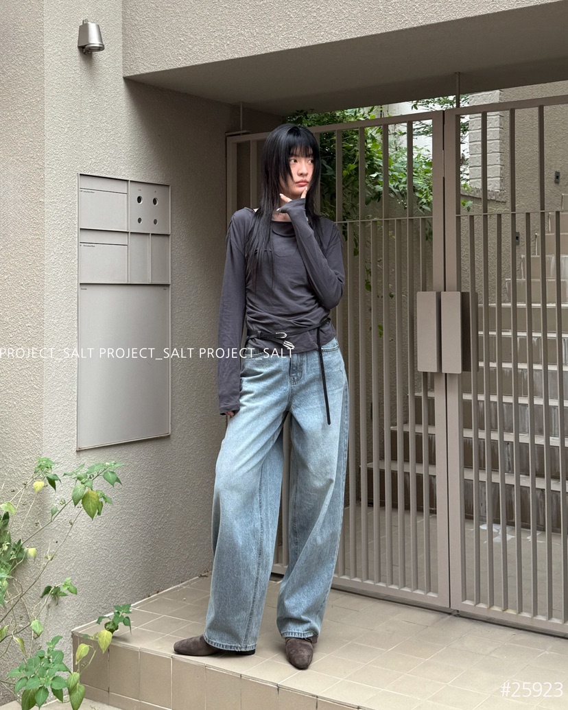 PROJECT SALT韓國直郵㊣女裝新品職業牛仔褲PROJECTSALT牛仔褲
