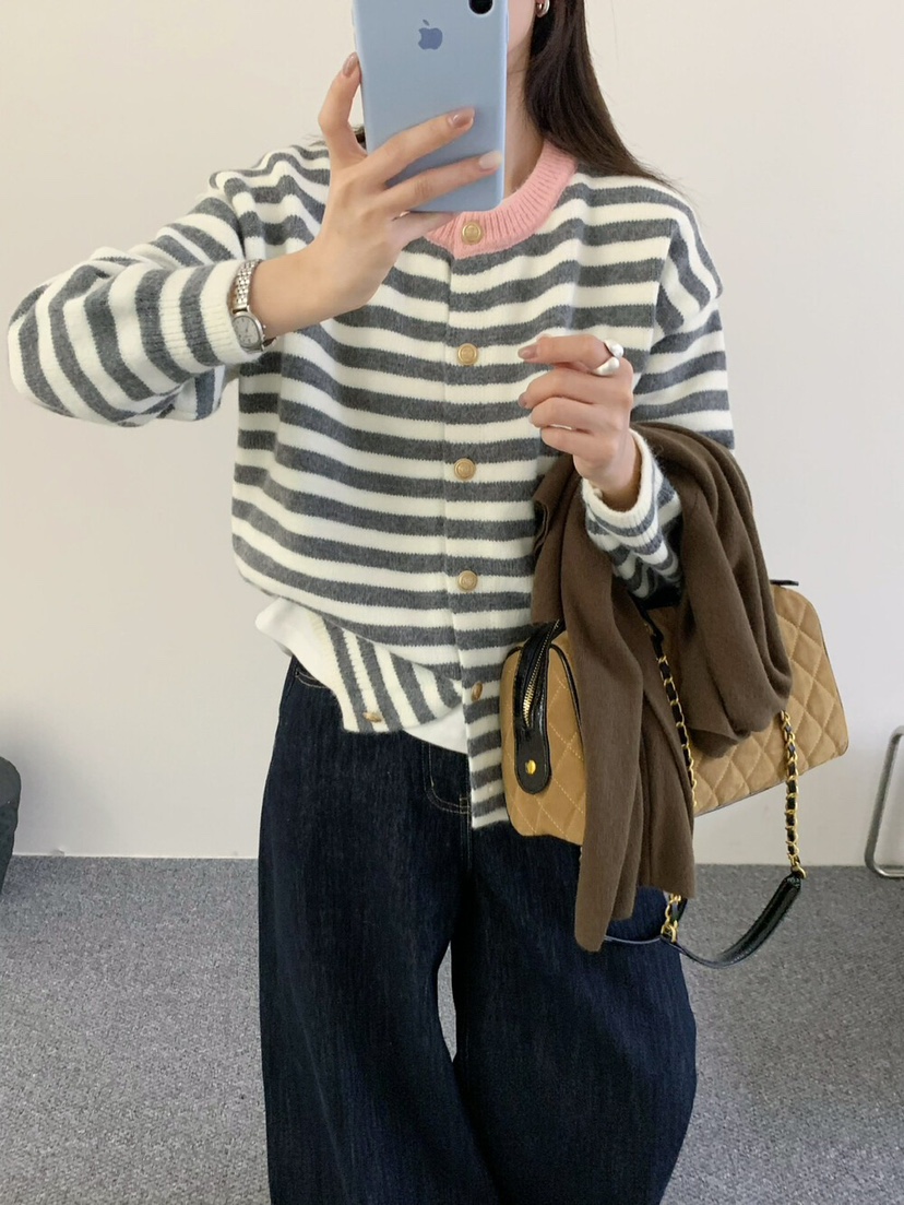 OLA東大門㊣實拍女裝新品熱賣時尚職業人氣推薦25秋冬針織衫mellor/OLA針織衫