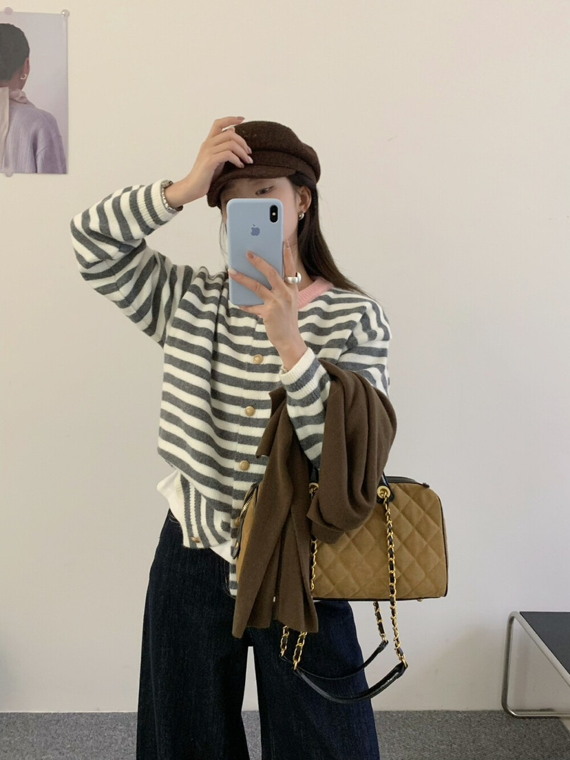 OLA東大門㊣實拍女裝新品熱賣時尚職業人氣推薦25秋冬針織衫mellor/OLA針織衫
