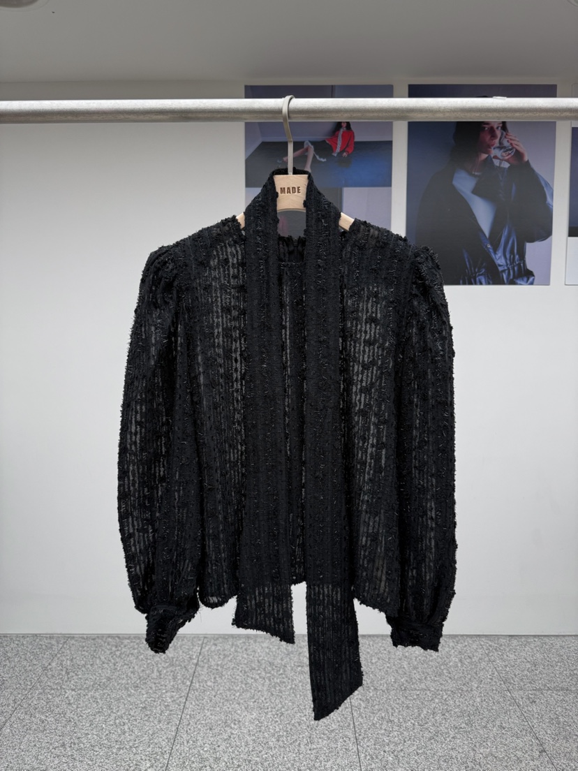 MADE-P東大門㊣直郵女士新品真品休閑25秋冬推薦襯衫蕾絲衫MADE-P襯衫/蕾絲衫圖色1