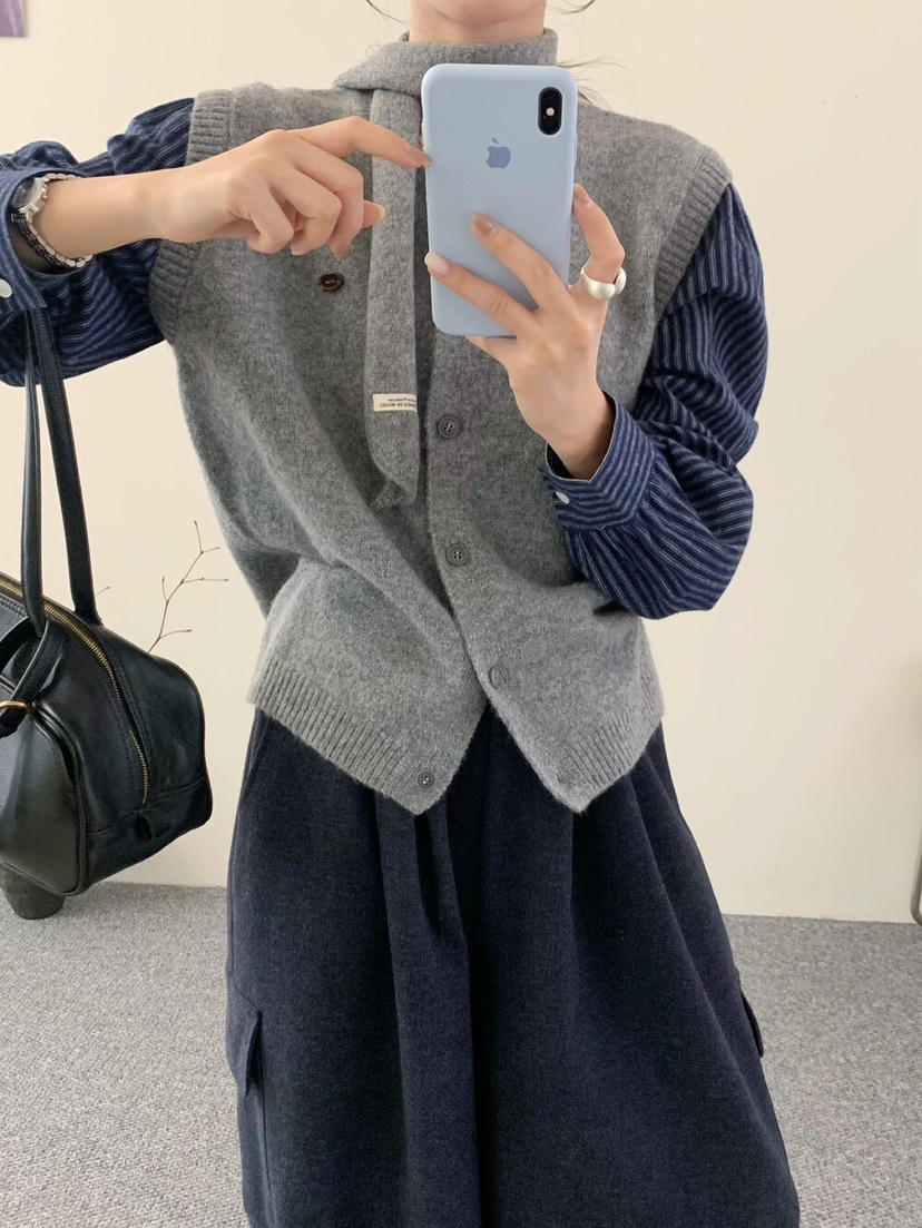 OLA東大門㊣實拍女士新品職業熱賣真品推薦人氣休閑25秋冬針織衫mellor/OLA針織衫