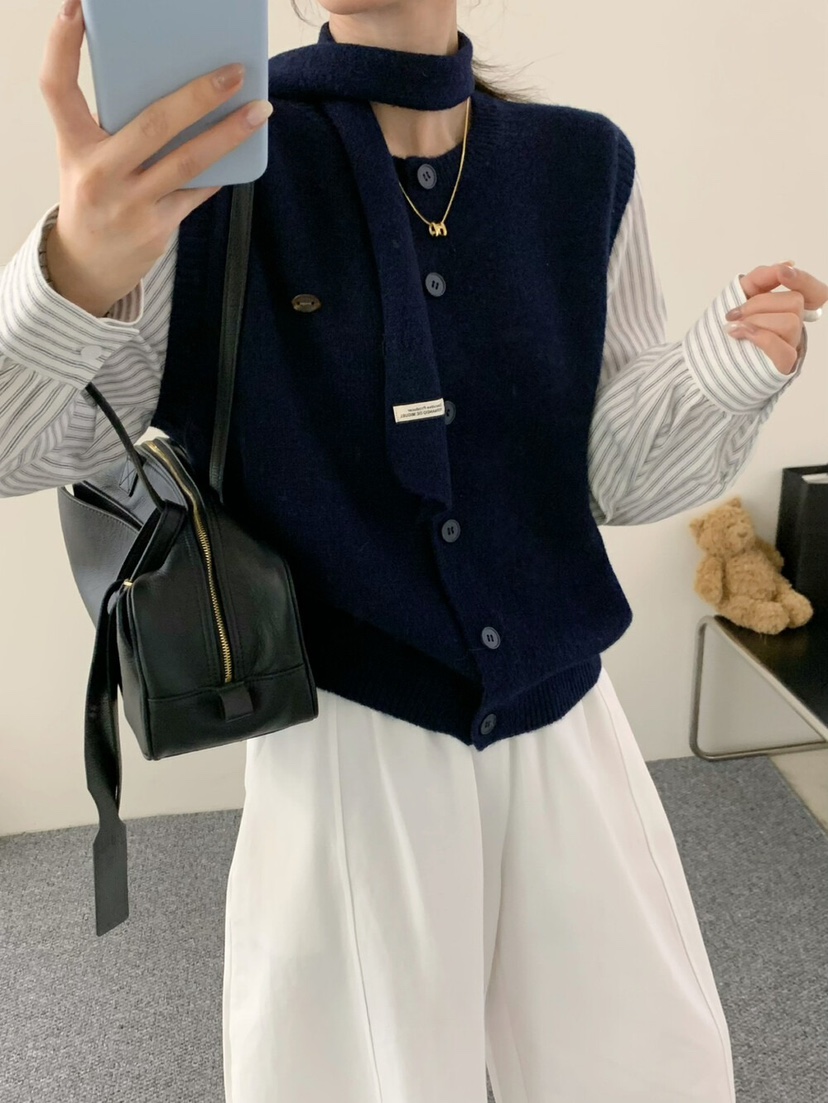 OLA東大門㊣實拍女士新品職業熱賣真品推薦人氣休閑25秋冬針織衫mellor/OLA針織衫
