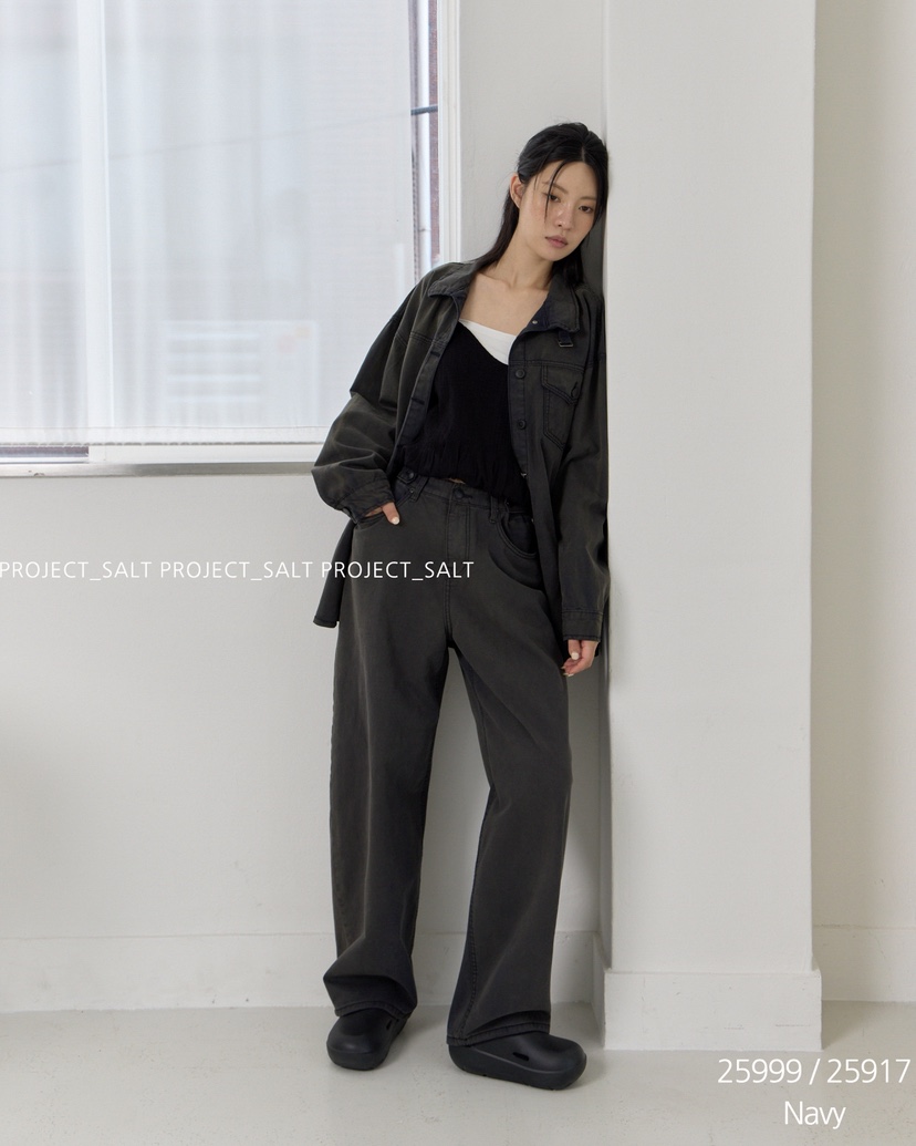 PROJECT SALT韓國代購㊣女士新品職業牛仔褲PROJECTSALT牛仔褲