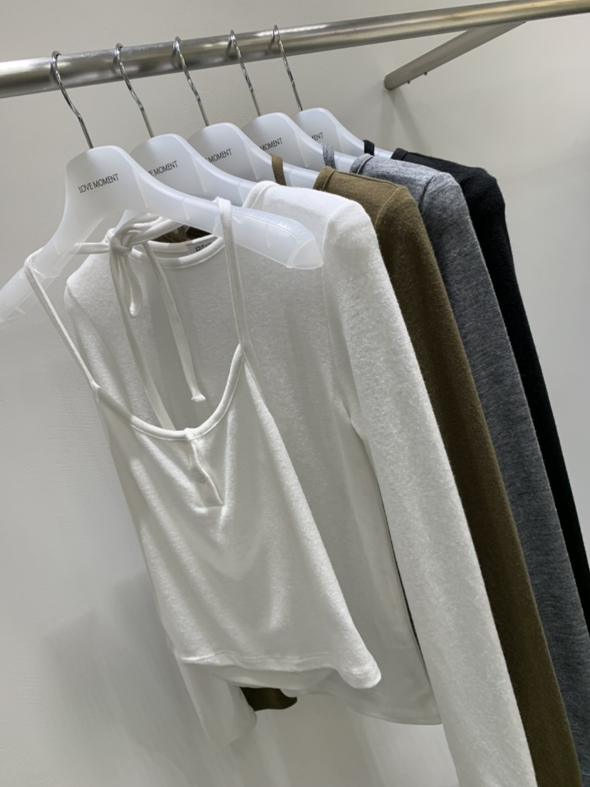 LOVE MOMENT韓國代購㊣女士新品25秋冬熱賣職業長袖T恤套裝LOVE MOMENT長袖T恤