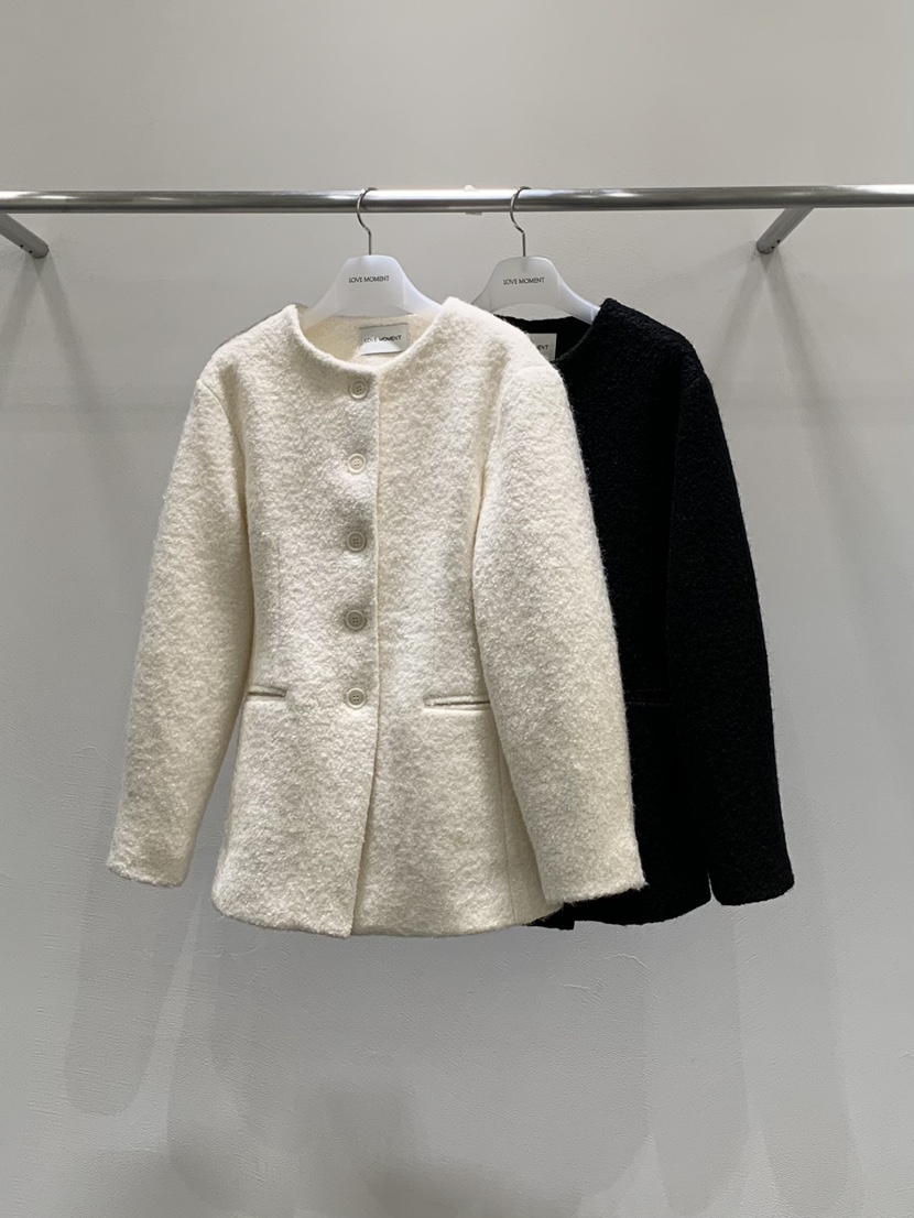 LOVE MOMENT東大門㊣實拍女士新品休閑熱賣職業25秋冬短款大衣LOVE MOMENT短款大衣