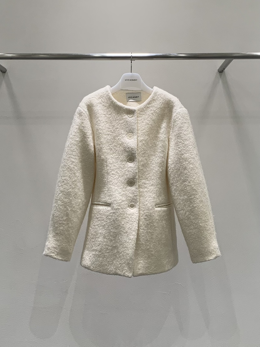 LOVE MOMENT東大門㊣實拍女士新品休閑熱賣職業25秋冬短款大衣LOVE MOMENT短款大衣圖色1