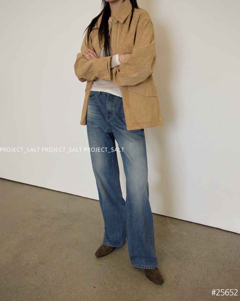 PROJECT SALT東大門㊣代購女士新款休閑牛仔褲PROJECTSALT牛仔褲