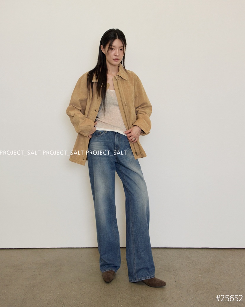 PROJECT SALT東大門㊣代購女士新款休閑牛仔褲PROJECTSALT牛仔褲