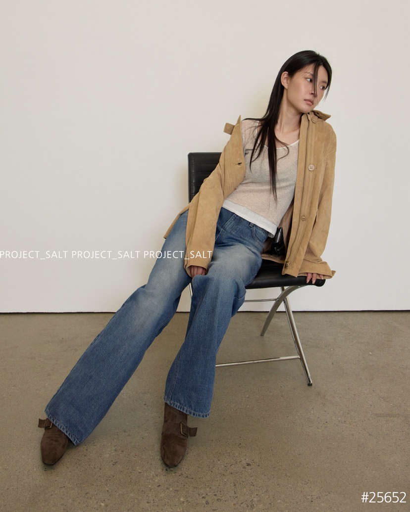 PROJECT SALT東大門㊣代購女士新款休閑牛仔褲PROJECTSALT牛仔褲