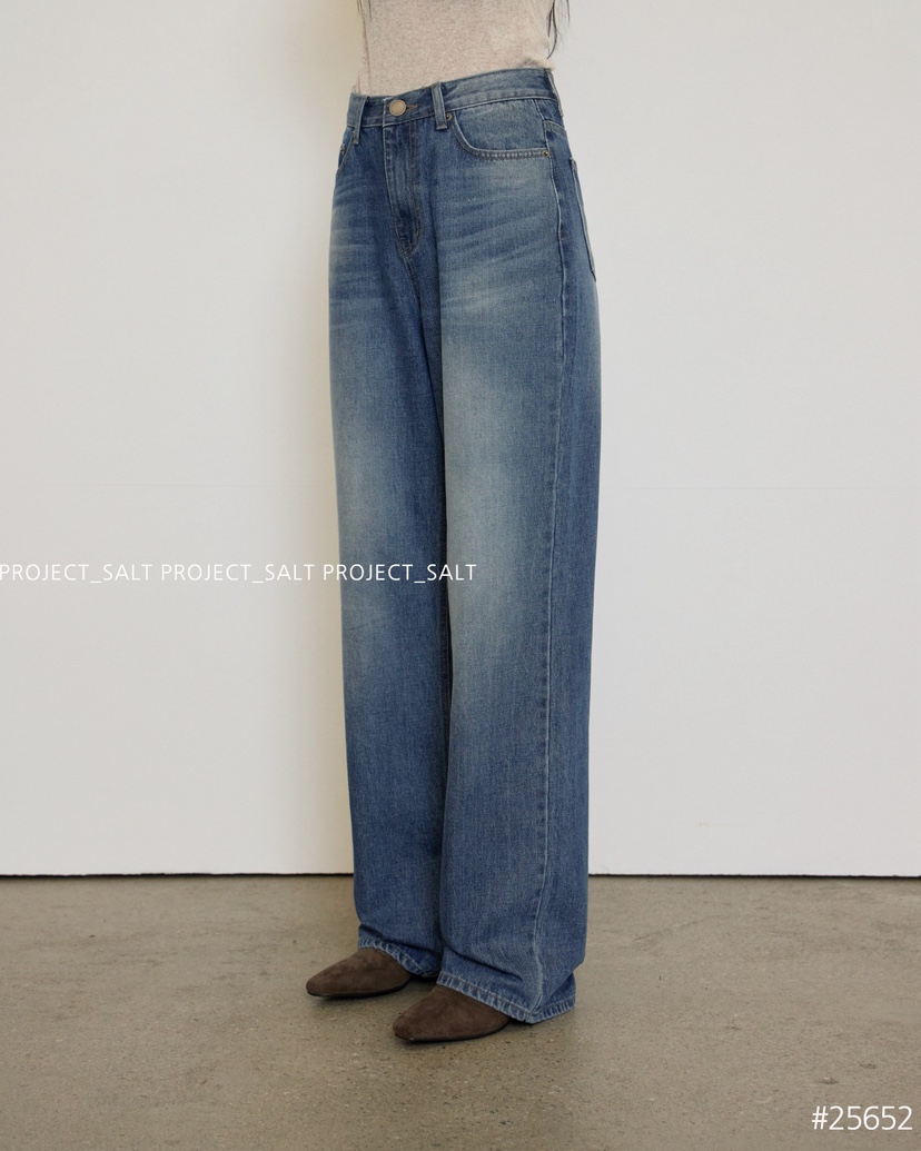 PROJECT SALT東大門㊣代購女士新款休閑牛仔褲PROJECTSALT牛仔褲