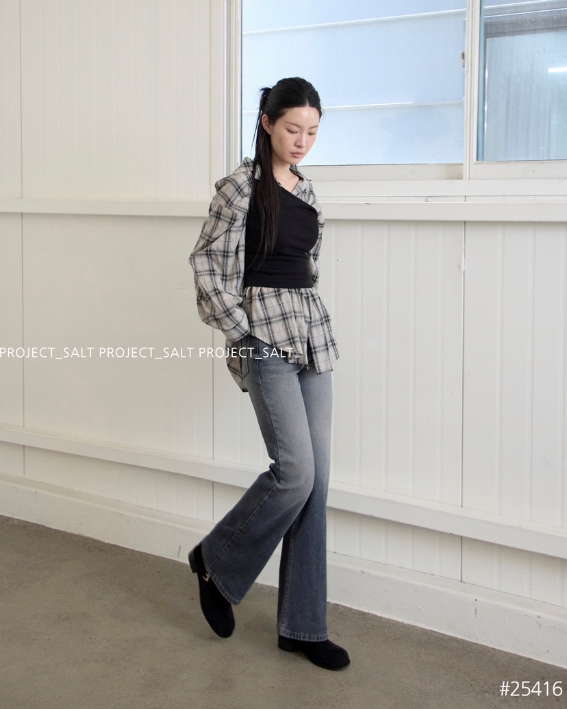PROJECT SALT韓國直郵㊣女士新款休閑牛仔褲PROJECTSALT牛仔褲