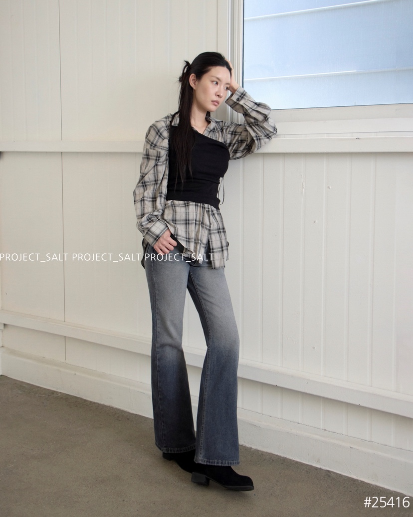 PROJECT SALT韓國直郵㊣女士新款休閑牛仔褲PROJECTSALT牛仔褲
