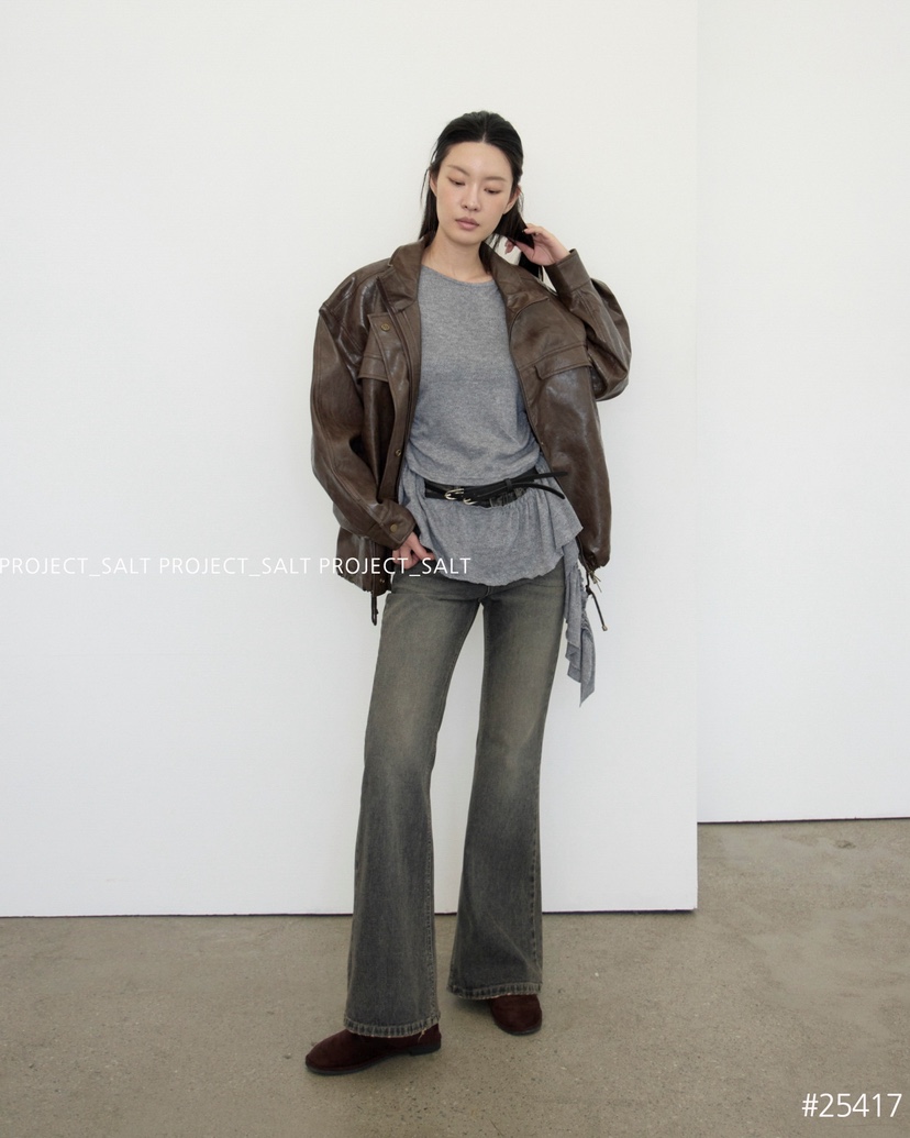 PROJECT SALT韓國代購㊣女士新款25秋冬牛仔褲PROJECTSALT牛仔褲