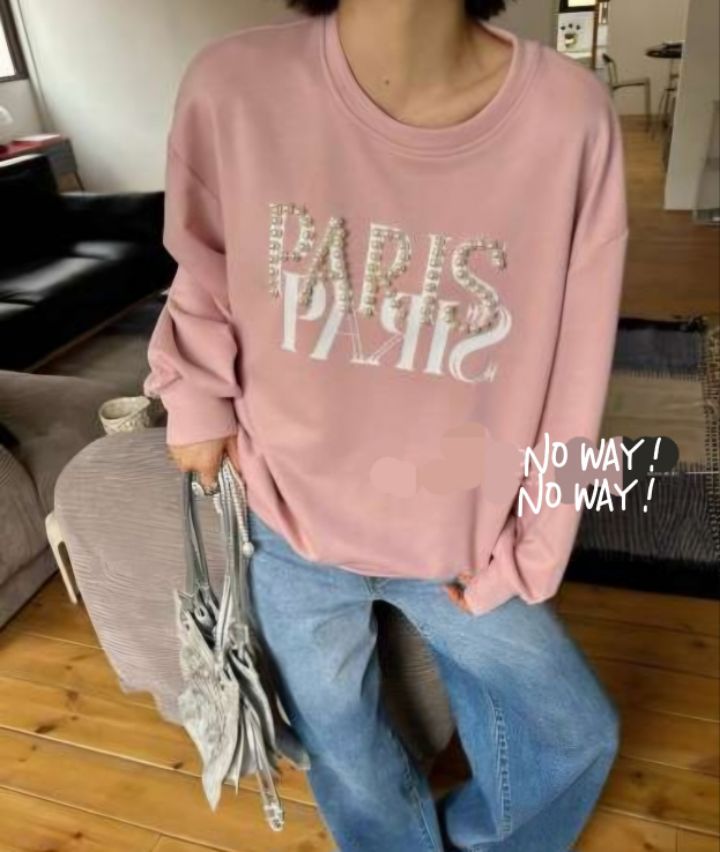 BLING BLING-S韓國直郵㊣女裝新品真品25秋冬熱賣職業衛衣BLING BLING-S衛衣