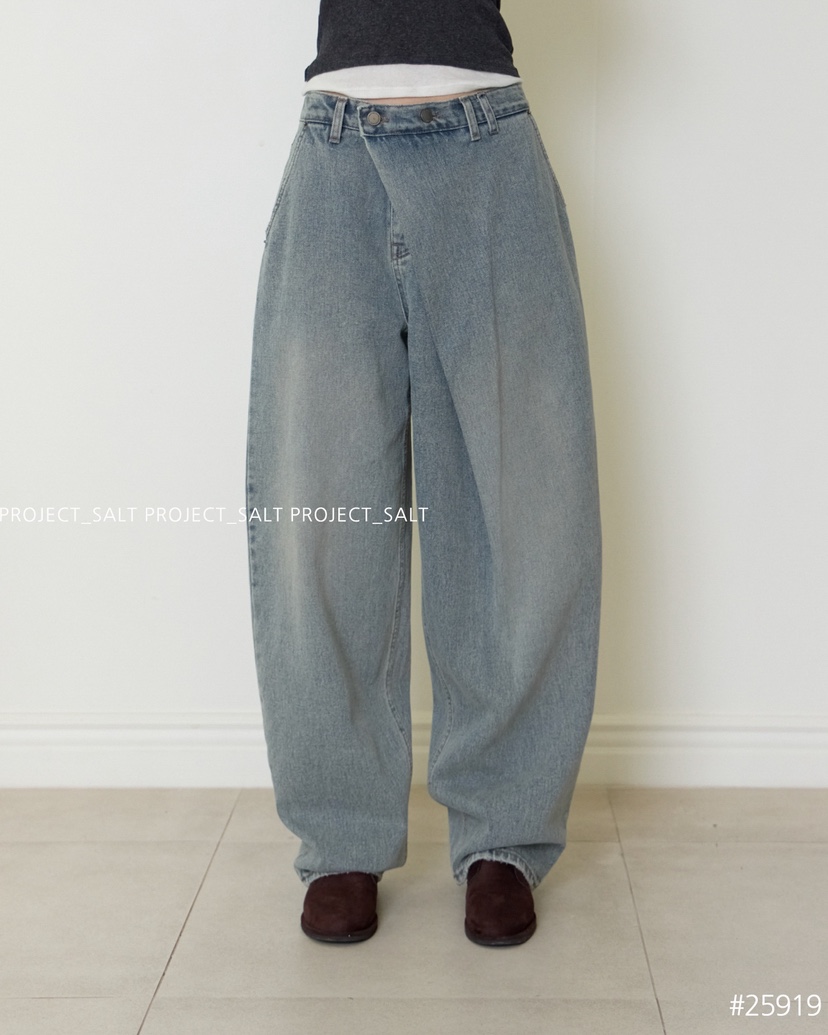 PROJECT SALT東大門㊣代購女士新品25秋冬牛仔褲PROJECTSALT牛仔褲
