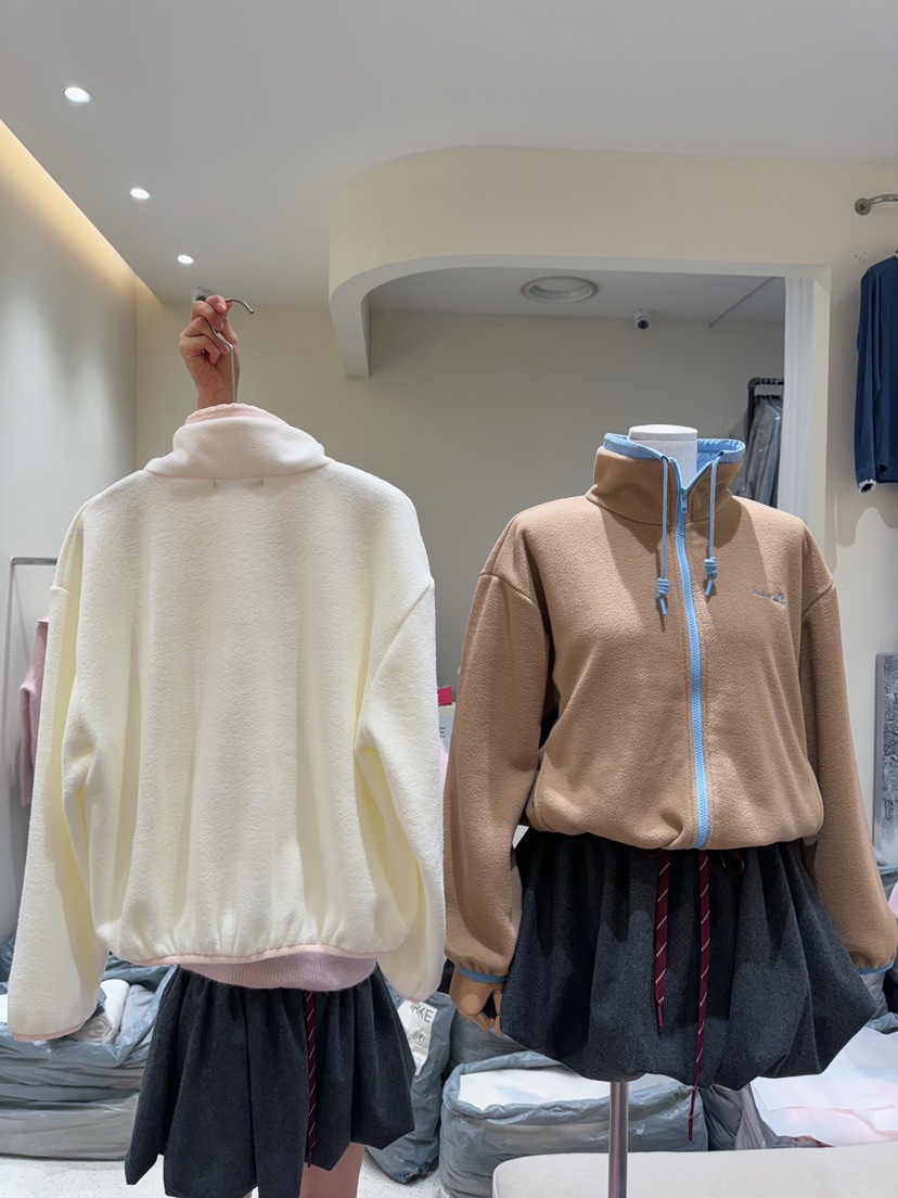 MARKE-P東大門㊣實拍女士新品推薦休閑時尚人氣夾克羊毛拉鏈MARKE-P夾克