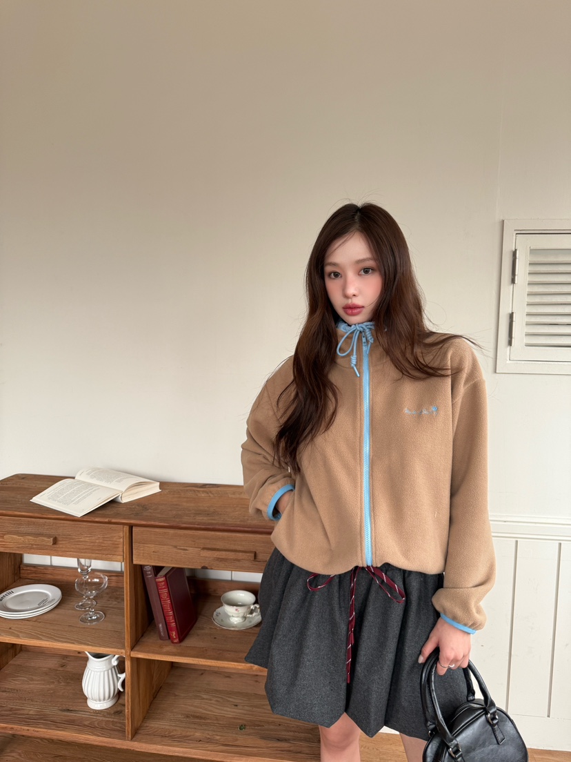 MARKE-P東大門㊣實拍女士新品推薦休閑時尚人氣夾克羊毛拉鏈MARKE-P夾克