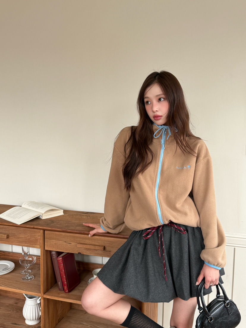 MARKE-P東大門㊣實拍女士新品推薦休閑時尚人氣夾克羊毛拉鏈MARKE-P夾克圖色1