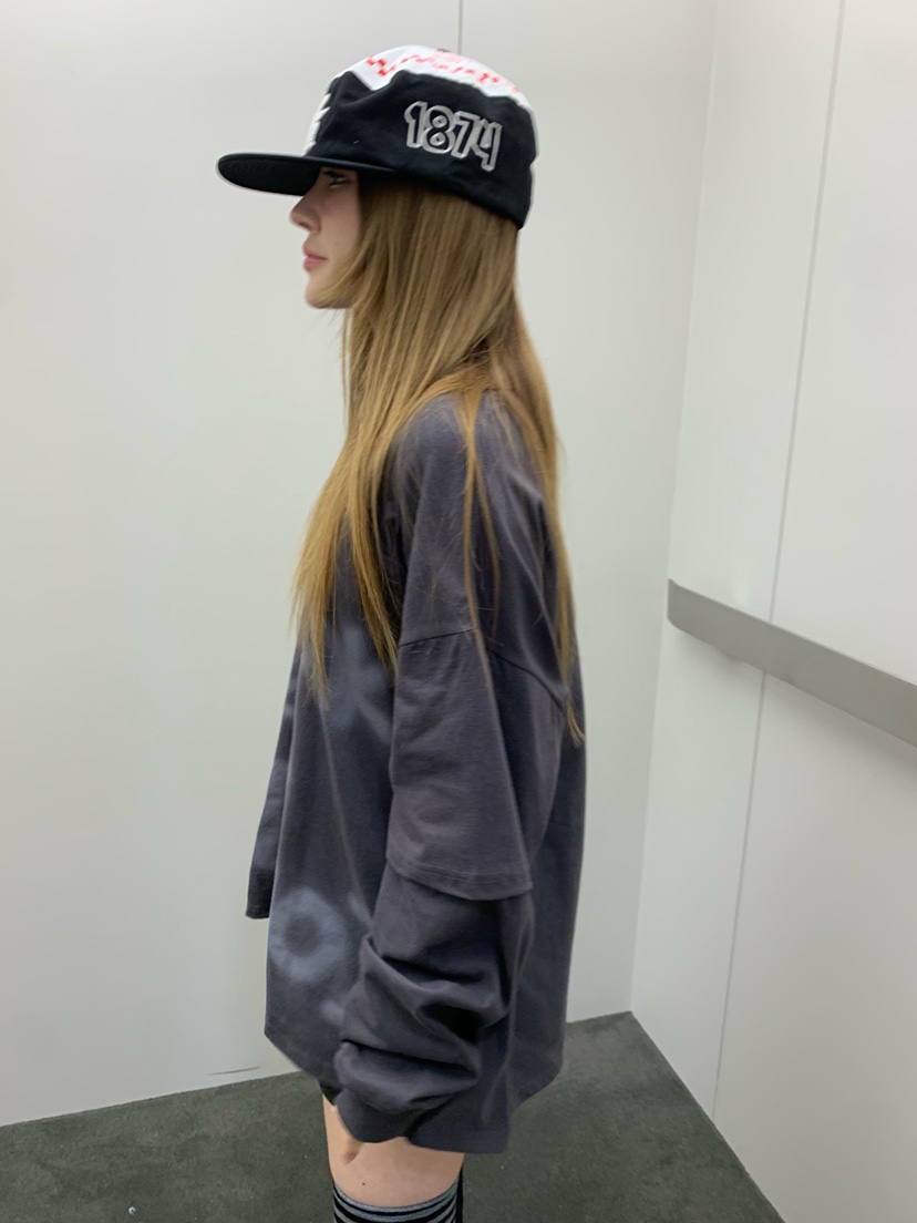 EYEL東大門㊣直郵女裝新款熱賣職業人氣真品時尚長袖T恤雙排扣EYEL長袖T恤