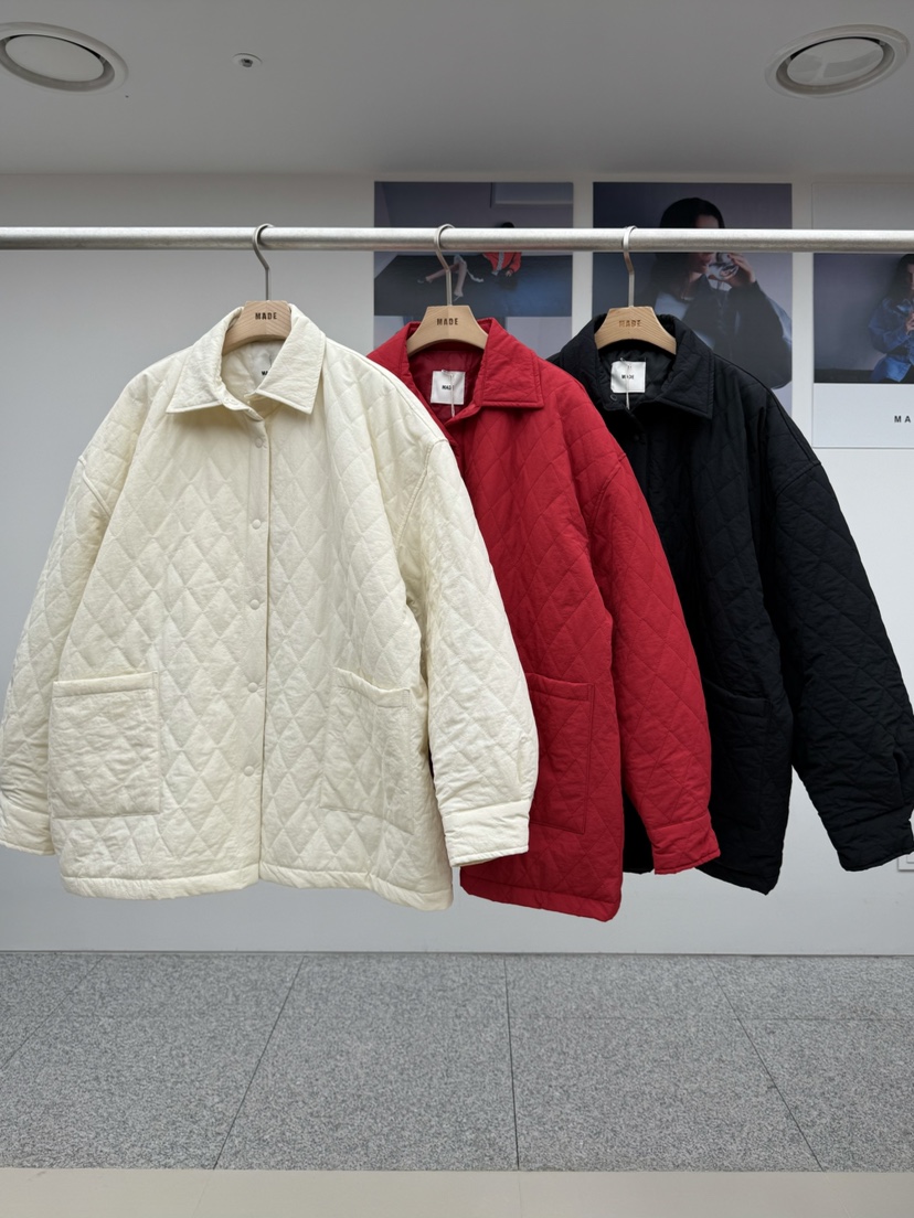 MADE-P東大門㊣實拍女士新款休閑25秋冬熱賣推薦職業短款棉服MADE-P短款棉服