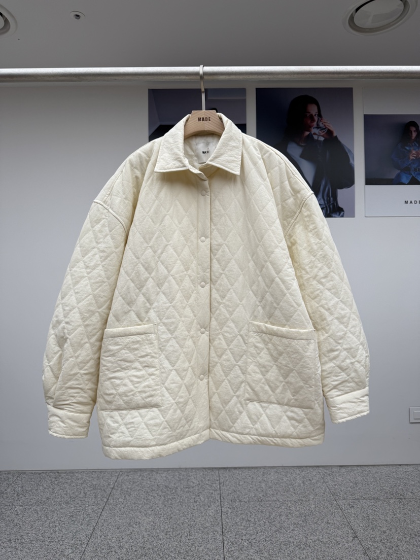 MADE-P東大門㊣實拍女士新款休閑25秋冬熱賣推薦職業短款棉服MADE-P短款棉服圖色2