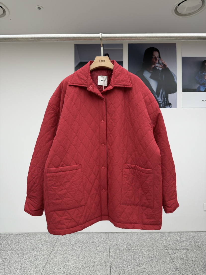 MADE-P東大門㊣實拍女士新款休閑25秋冬熱賣推薦職業短款棉服MADE-P短款棉服圖色3