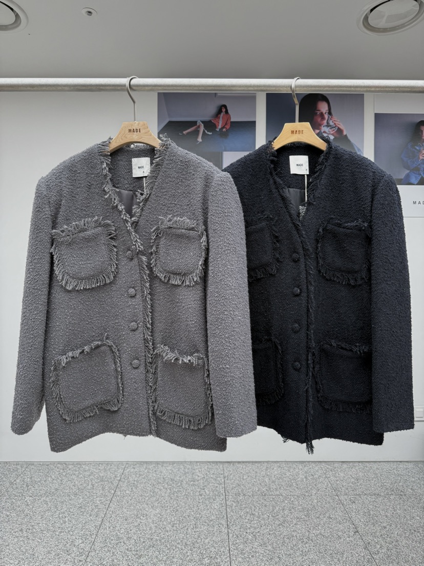 MADE-P東大門㊣代購女士新款25秋冬熱賣真品休閑人氣職業夾克MADE-P夾克