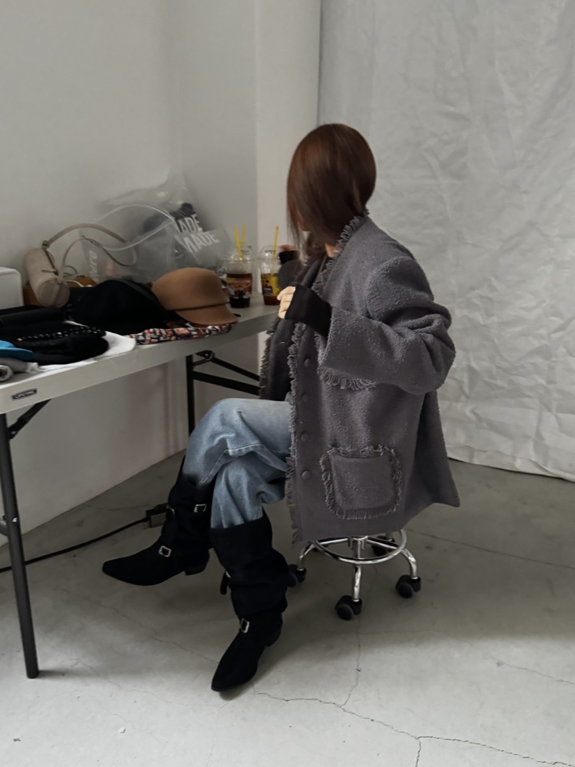 MADE-P東大門㊣代購女士新款25秋冬熱賣真品休閑人氣職業夾克MADE-P夾克