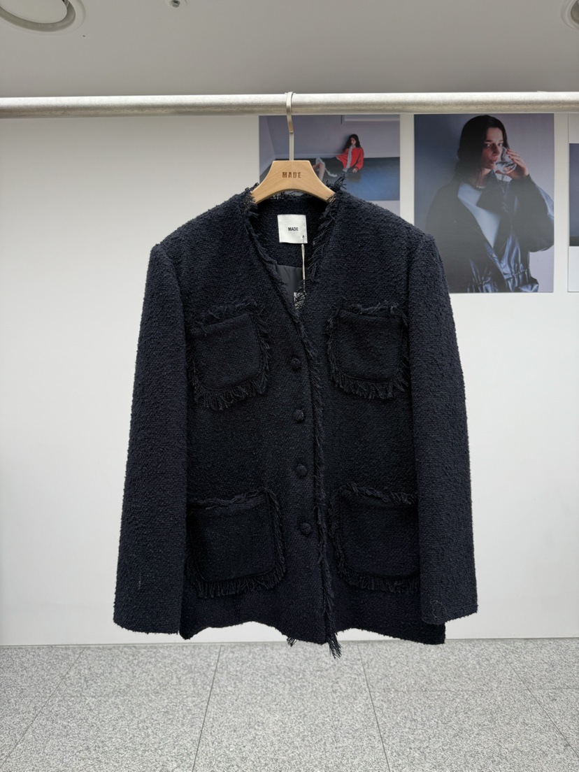 MADE-P東大門㊣代購女士新款25秋冬熱賣真品休閑人氣職業夾克MADE-P夾克圖色2