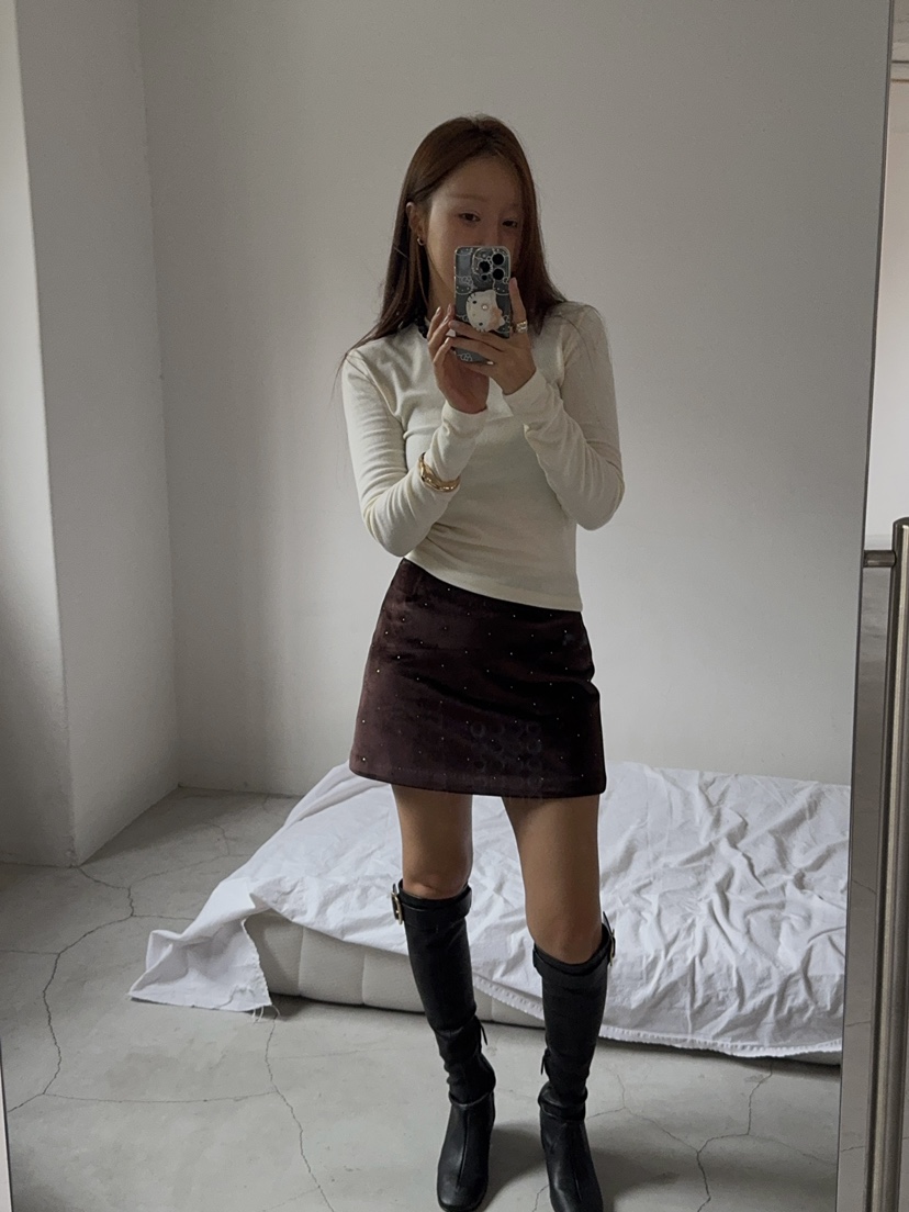 MADE-P韓國直郵㊣女士新款真品25秋冬熱賣人氣長袖T恤羊毛MADE-P長袖T恤