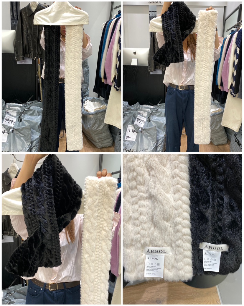 ARBOL東大門㊣實拍女裝新品時尚25秋冬真品推薦人氣圍巾披肩ARBOL圍巾/披肩