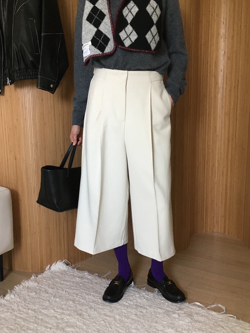 ARBOL韓國直郵㊣女裝新品真品25秋冬時尚職業人氣休閑褲羊毛ARBOL休閑褲