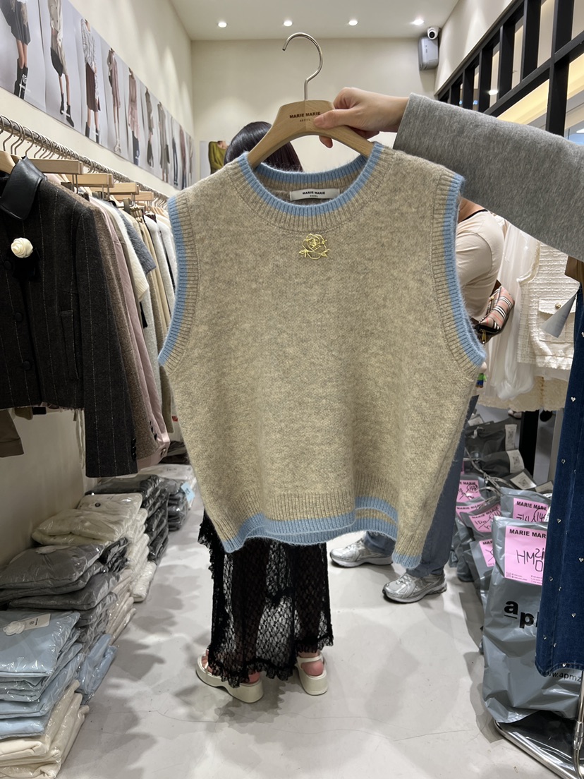 MARIE MARIE韓國直郵㊣女裝新品休閑推薦人氣真品吊帶背心MARIE MARIE吊帶/背心