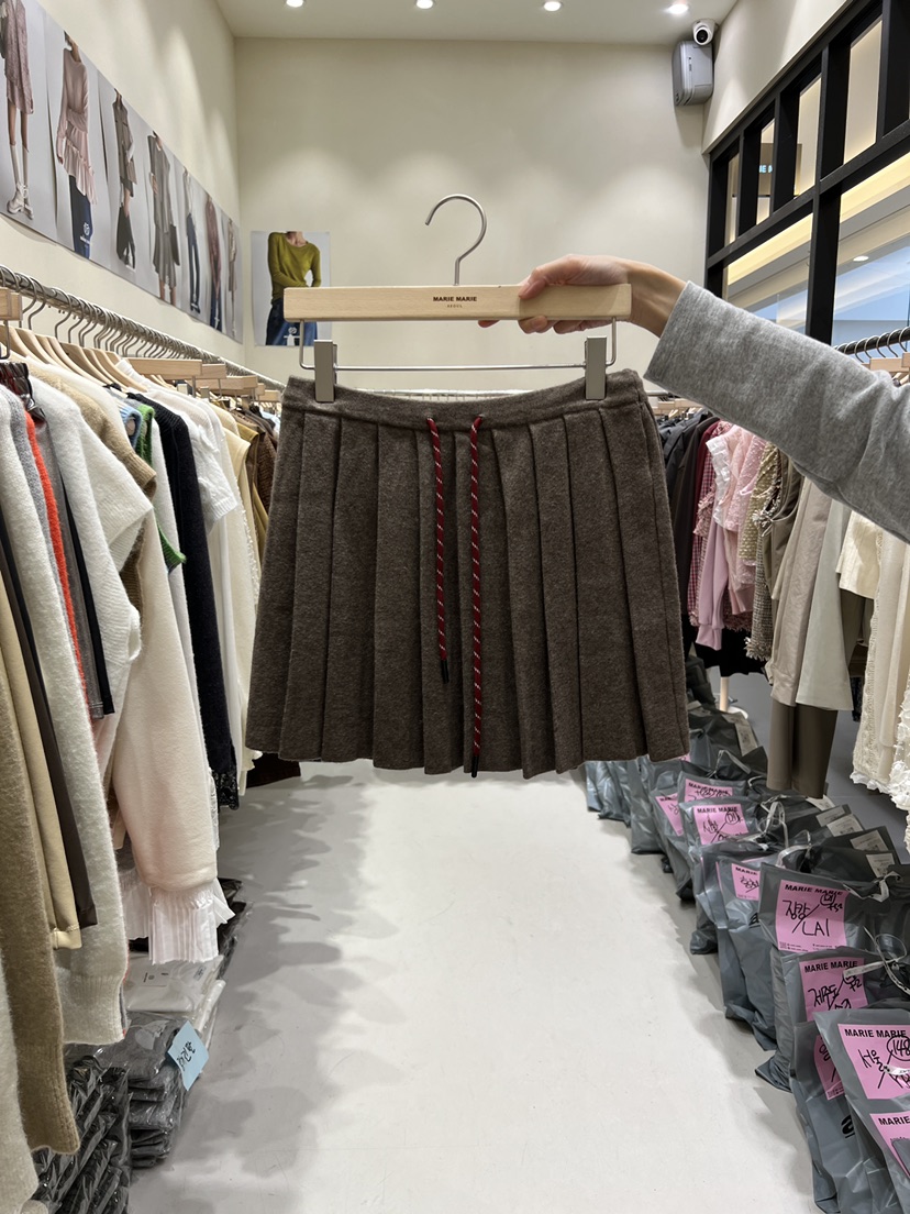 MARIE MARIE東大門㊣代購女裝新品25秋冬推薦人氣休閑短裙MARIE MARIE短裙圖色1