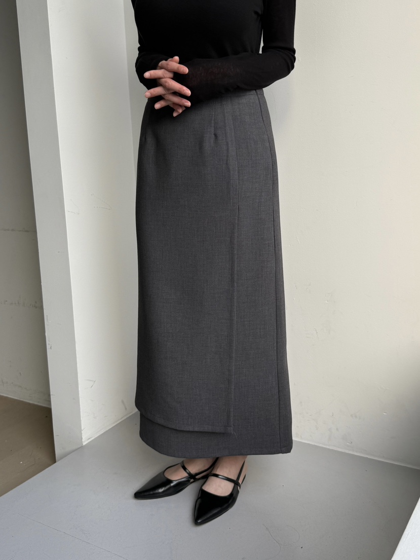 ADELINE東大門㊣實拍女士新品時尚25秋冬人氣職業推薦休閑長裙ADELINE長裙